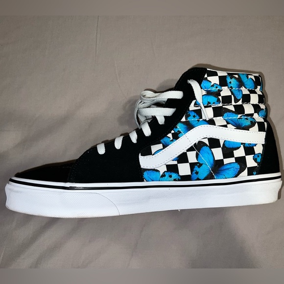 Men’s Blue Butterfly Vans - Picture 5 of 7